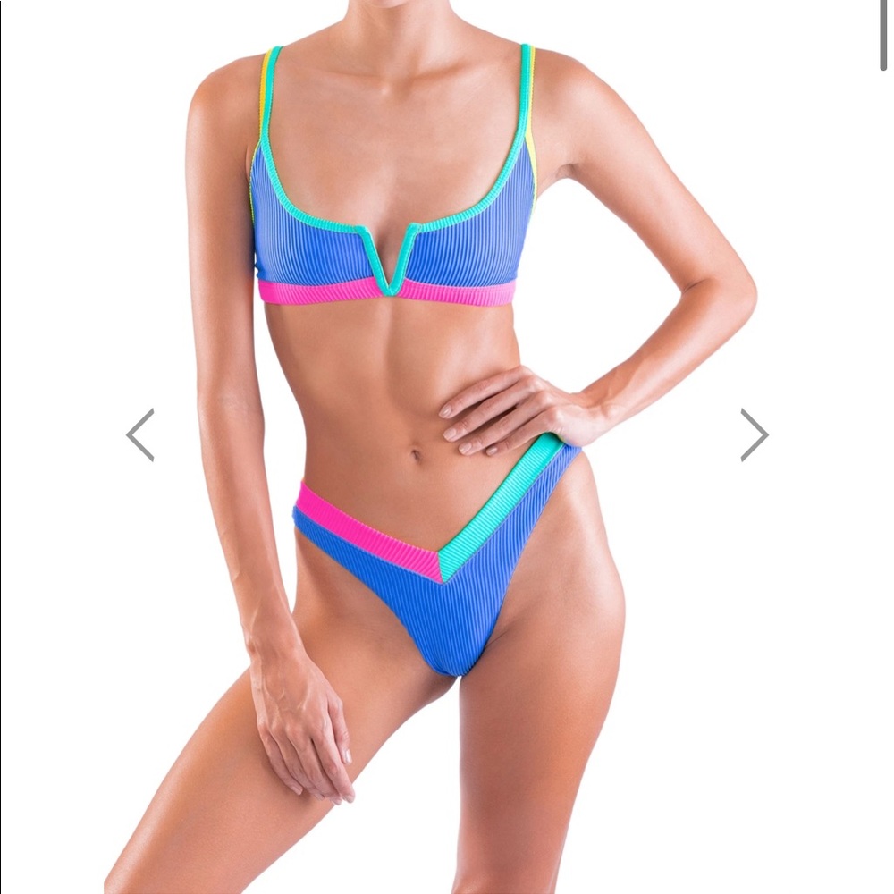 BEAND NEW ✨neon 👙 ribbed 🌈 bikini ✨